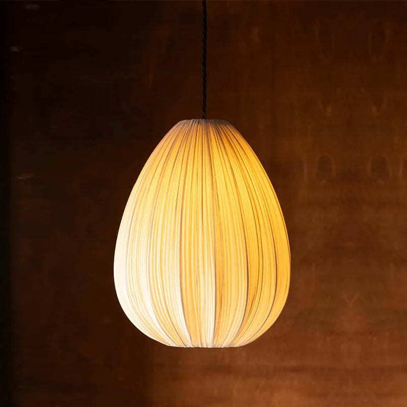 Japanese Wabi-Sabi Pleated Fabric Ceiling Lights