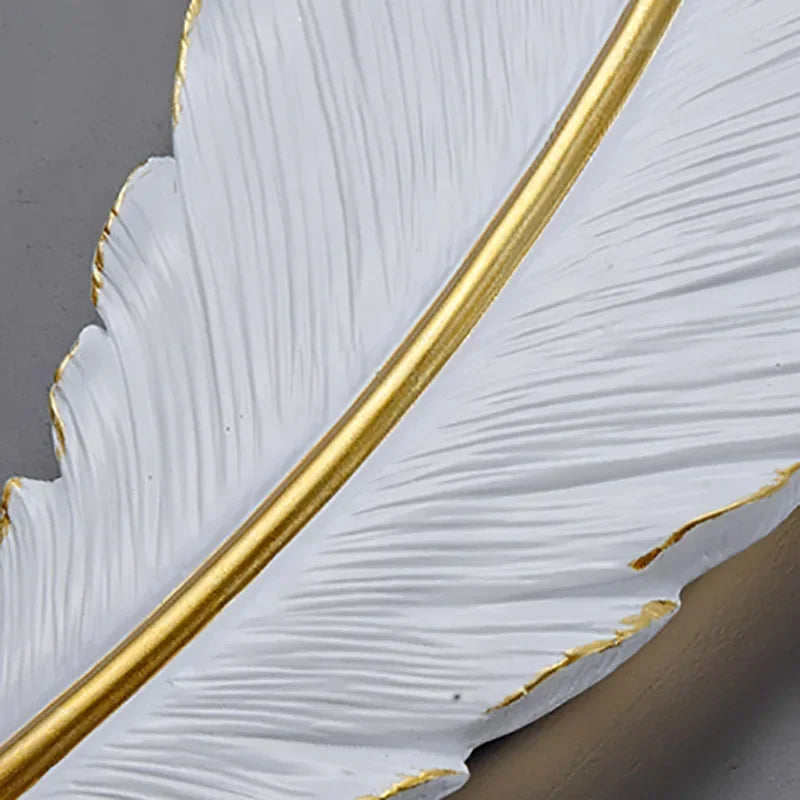White Feather LED Wall Lamp