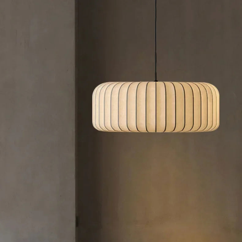 Traditional Wabi Sabi Silk Japanese Chandeliers