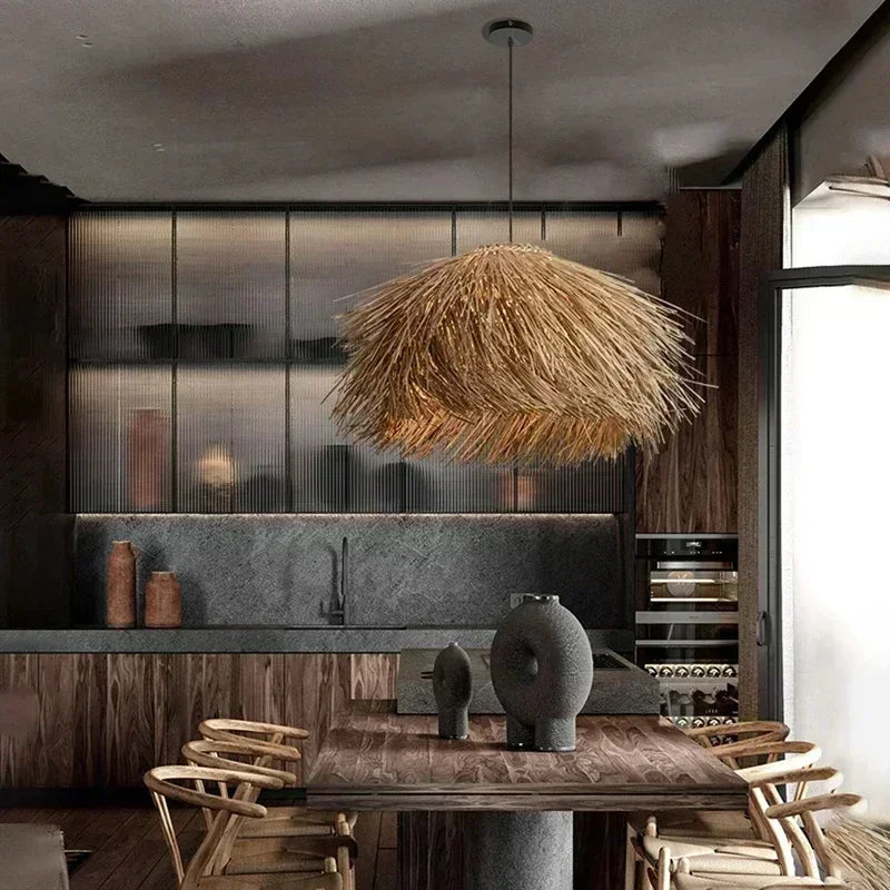 Rattan Woven Pendant Light