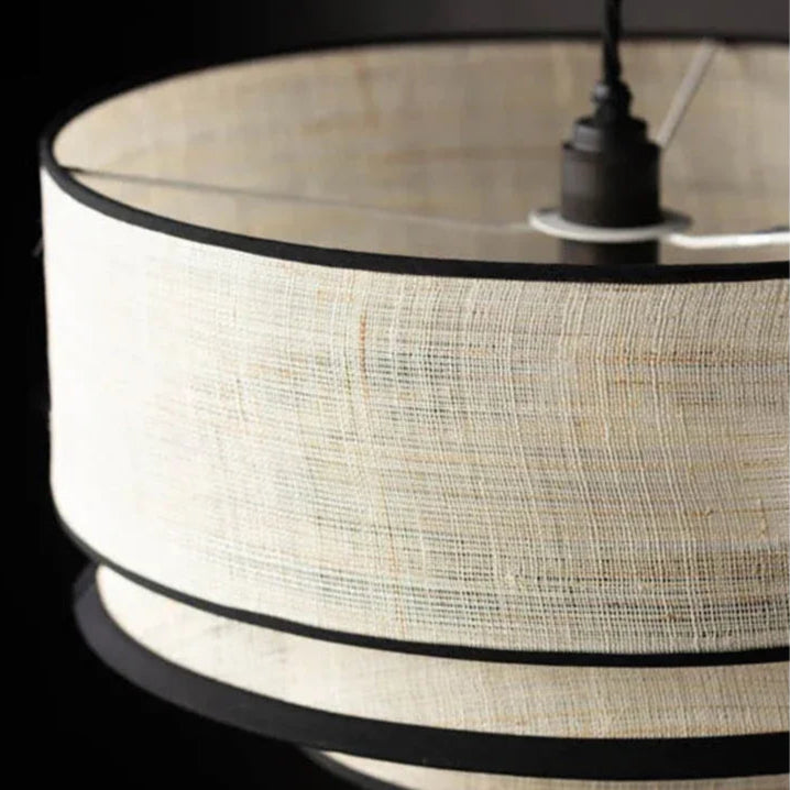 Beige Handmade Japandi Wabi Sabi Chandelier