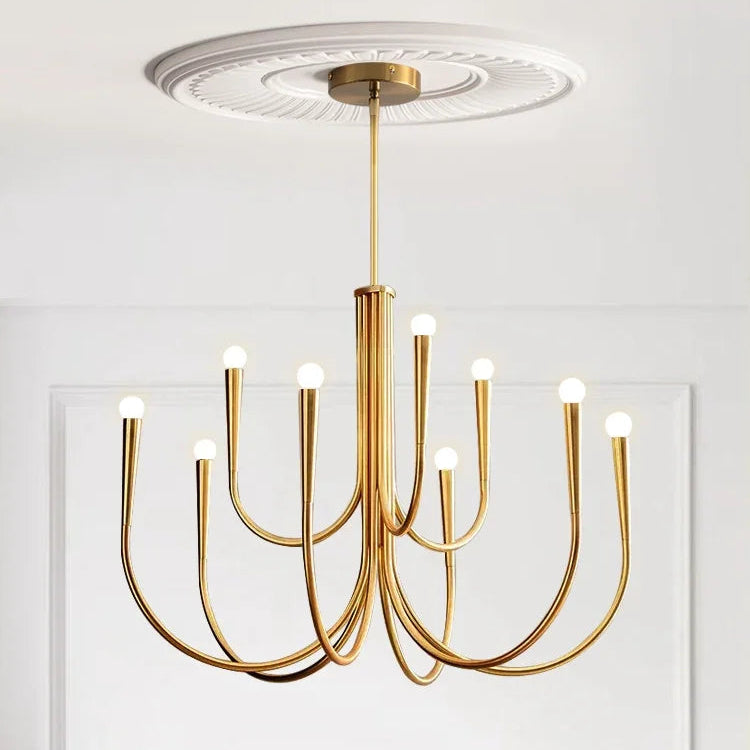French Nordic Branch Chandelier