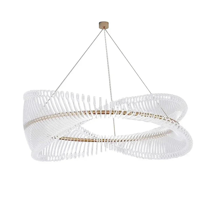 Luxury Gold Acrylic Chandelier
