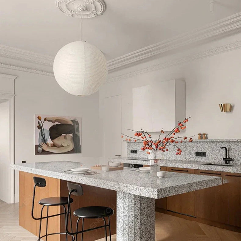 Japanese Rice Paper Pendant Light
