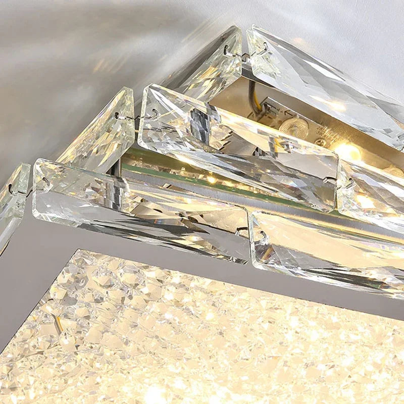 Modern Square Crystal Ceiling Lamp