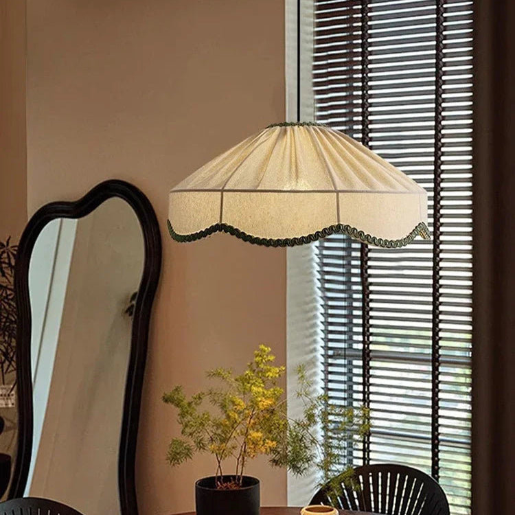 Retro Fabric Wabi Sabi Japanese Ceiling Light