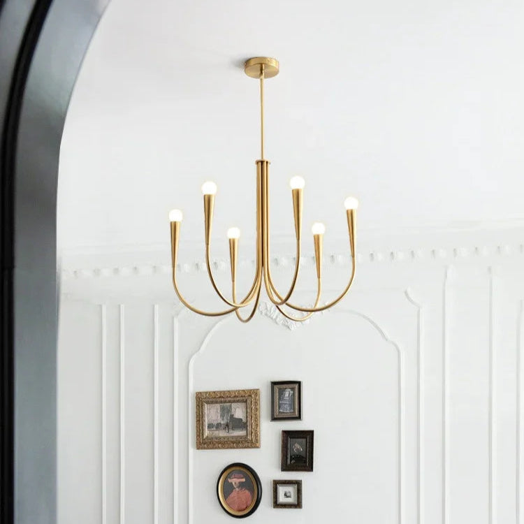 French Nordic Branch Chandelier