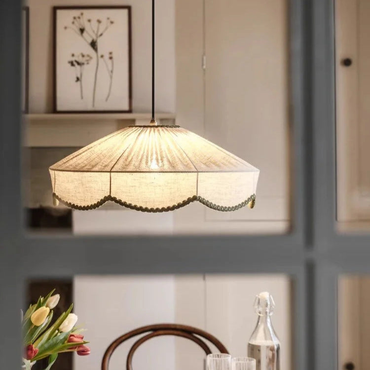Retro Fabric Wabi Sabi Japanese Ceiling Light