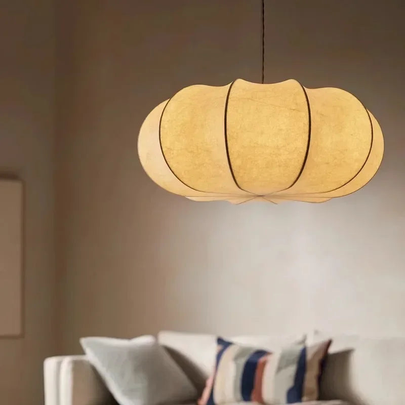 Silk Japanese Wabi-Sabi Chandelier