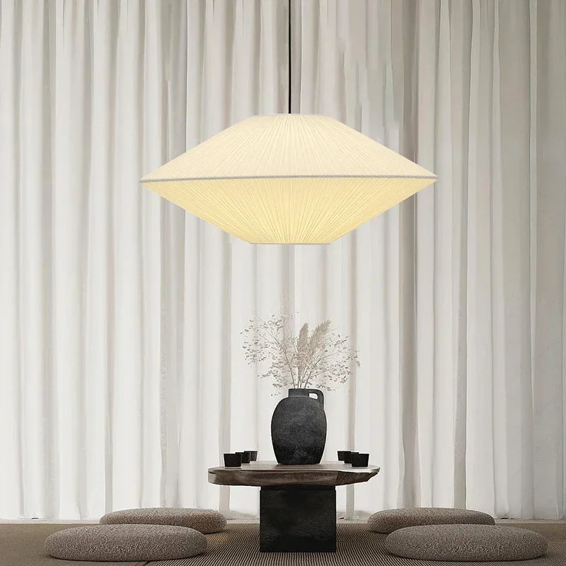 Minimalistic Wabi Sabi Fabric Chandelier