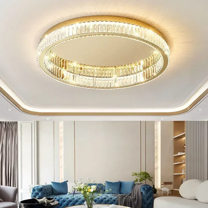 Modern Crystal Circle LED Chandelier