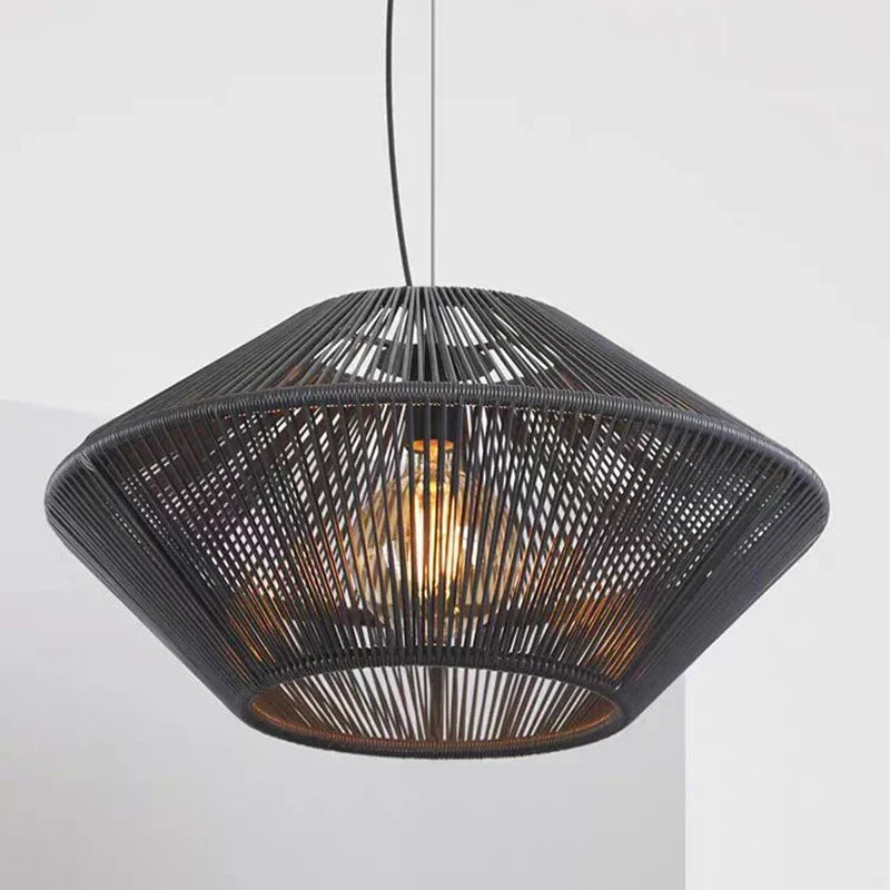Nordic Rattan Weaving Ceiling Light