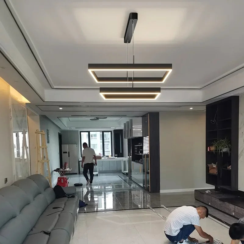 Minimalist Strip LED Ceiling Chandelier