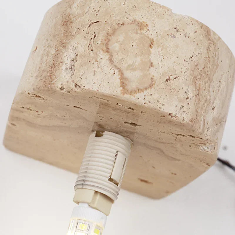 Vintage Natural Stone Ball Wall Lamp