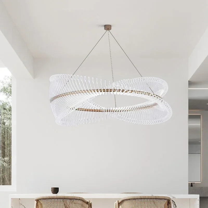 Luxury Gold Acrylic Chandelier