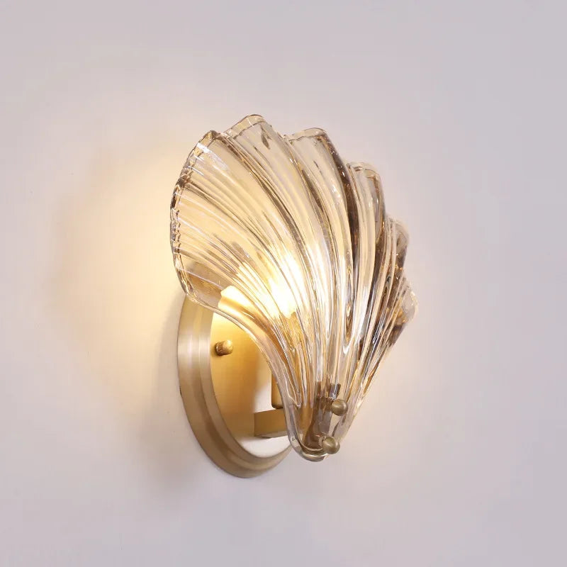 Glass Shell Modern Wall Lamp