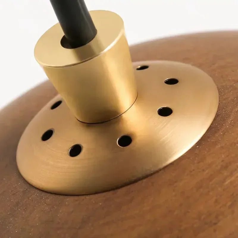 Nordic Wood Circular Pendant Light