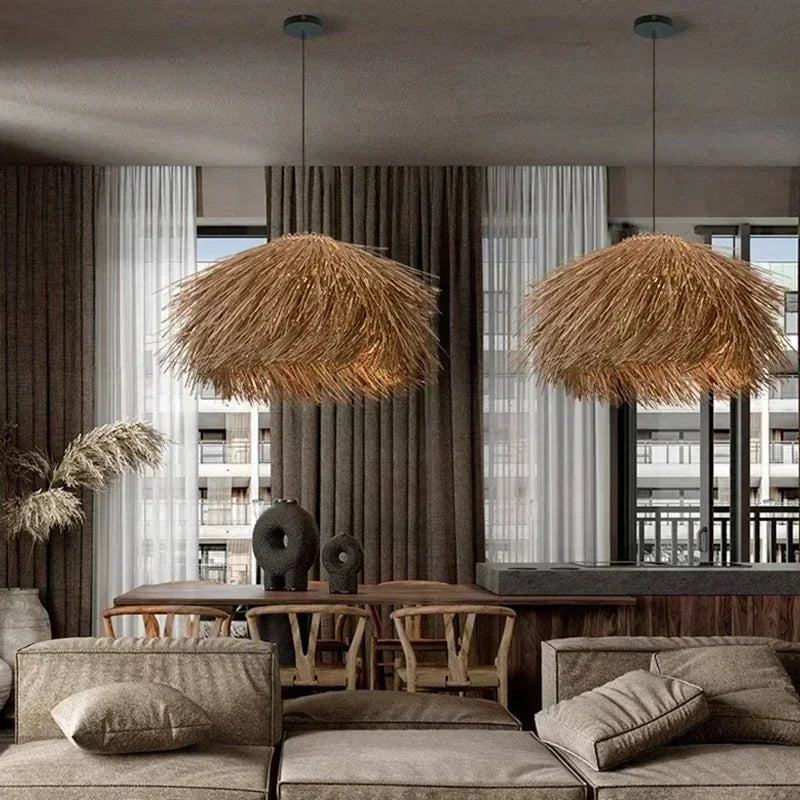 Rattan Woven Pendant Light