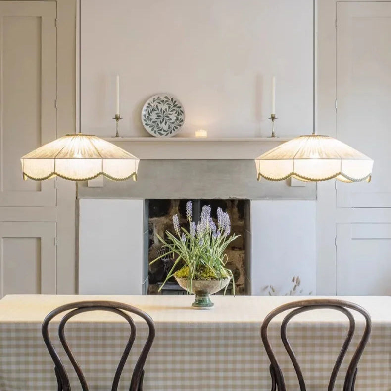 Retro Fabric Wabi Sabi Japanese Ceiling Light