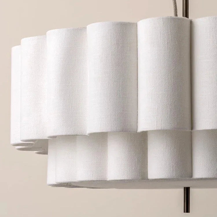 Japanese Natural Fabric Wabi Sabi Chandelier