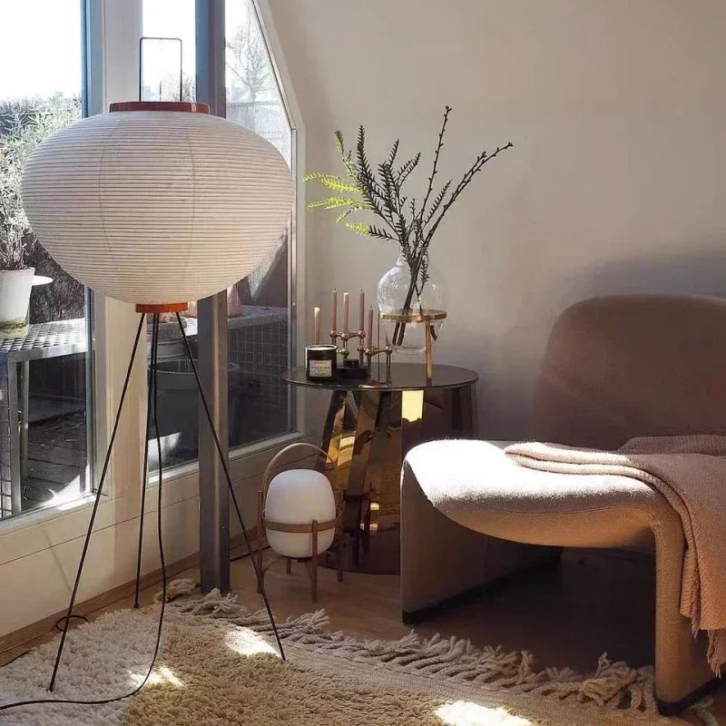 Japanese Rice Paper Floor Lamp