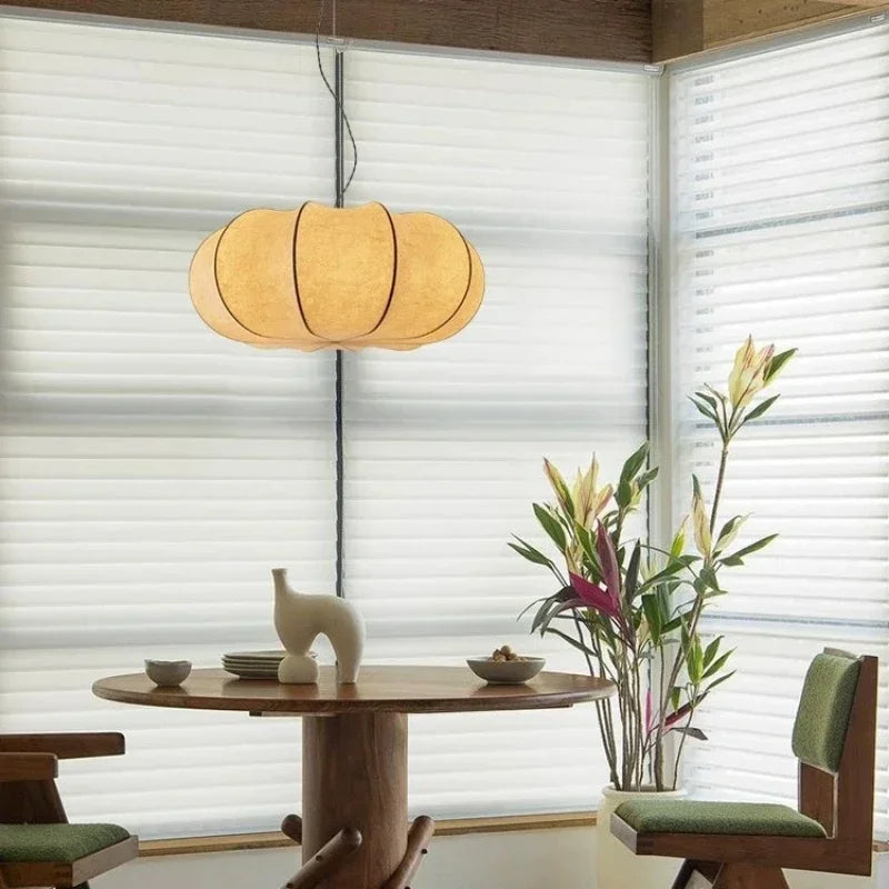 Silk Japanese Wabi-Sabi Chandelier