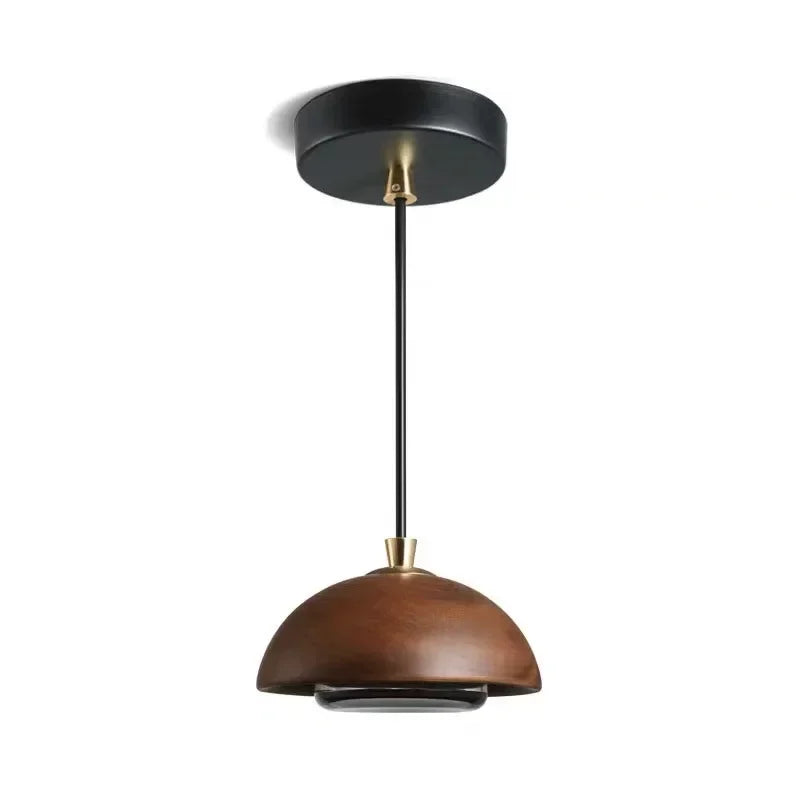 Nordic Wood Circular Pendant Light