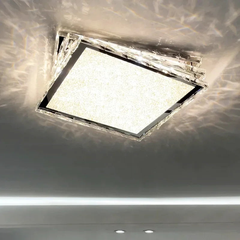 Modern Square Crystal Ceiling Lamp