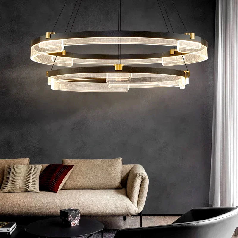Modern Dine Black Chandelier