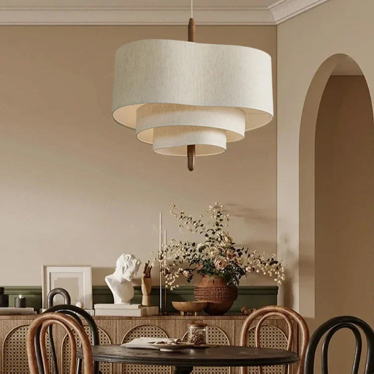 Japanese Wabi Sabi Fabric Chandelier