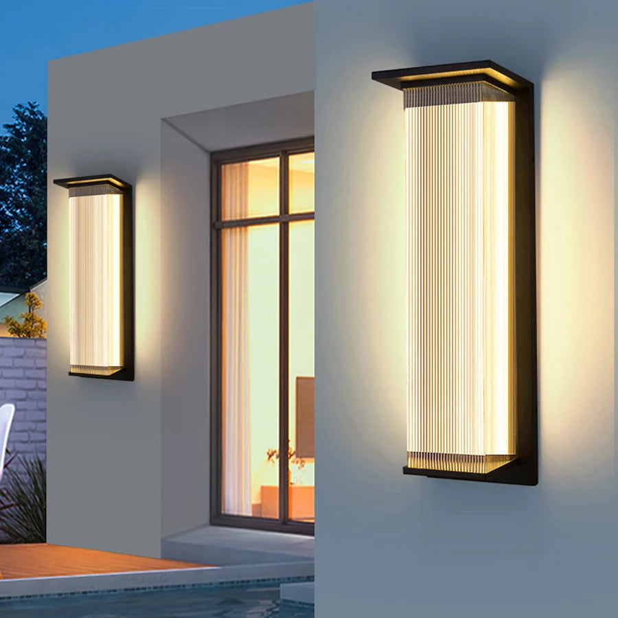 Waterproof Outdoor LED Strip Wall Lamp