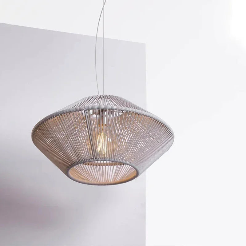 Nordic Rattan Weaving Ceiling Light