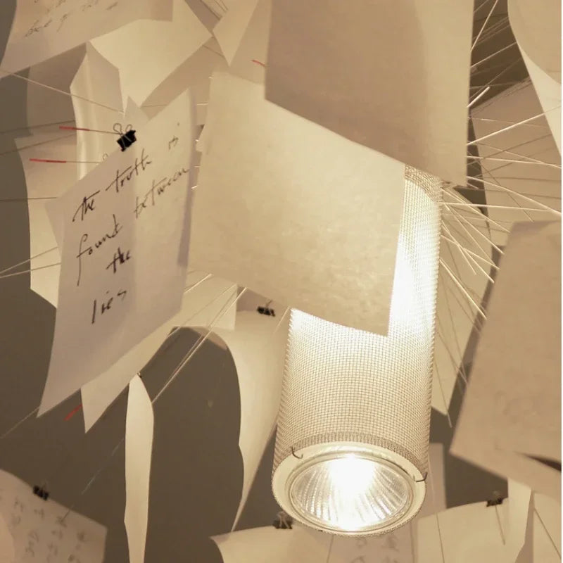 DIY Artistic Maurer Zettel Chandelier