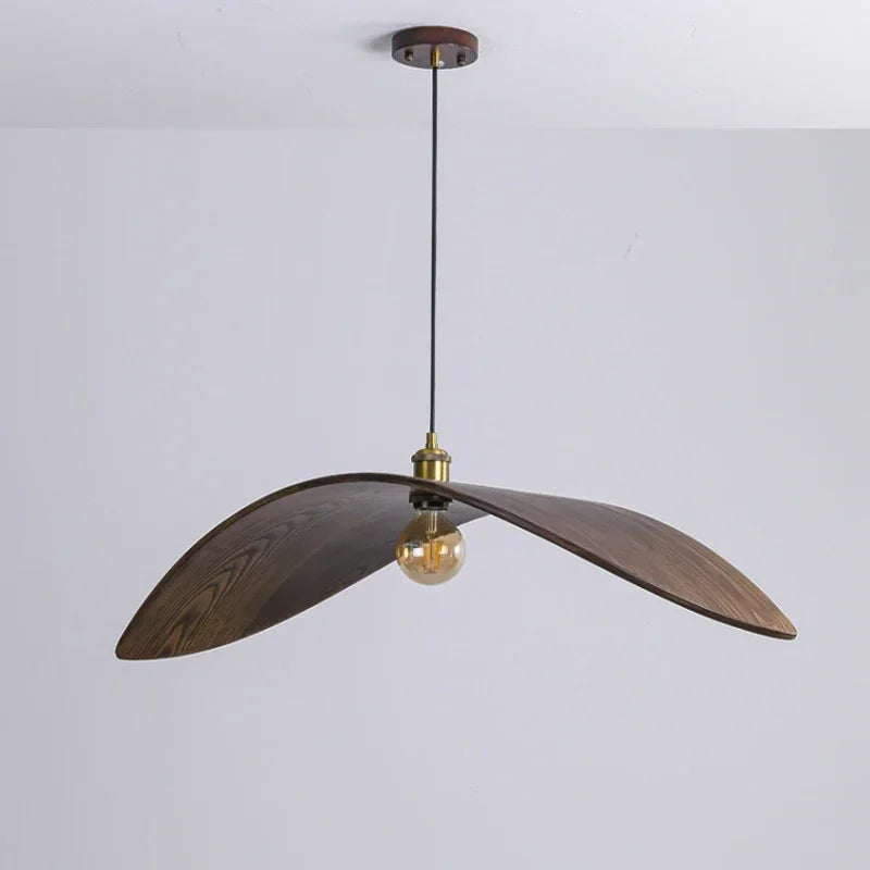 Walnut Wood Japanese Pendant Lamp