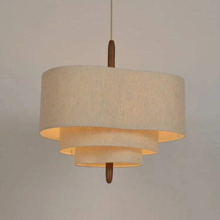 Japanese Wabi Sabi Fabric Chandelier