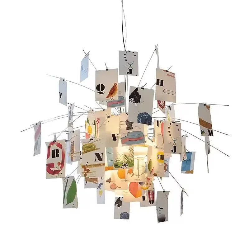 DIY Artistic Maurer Zettel Chandelier