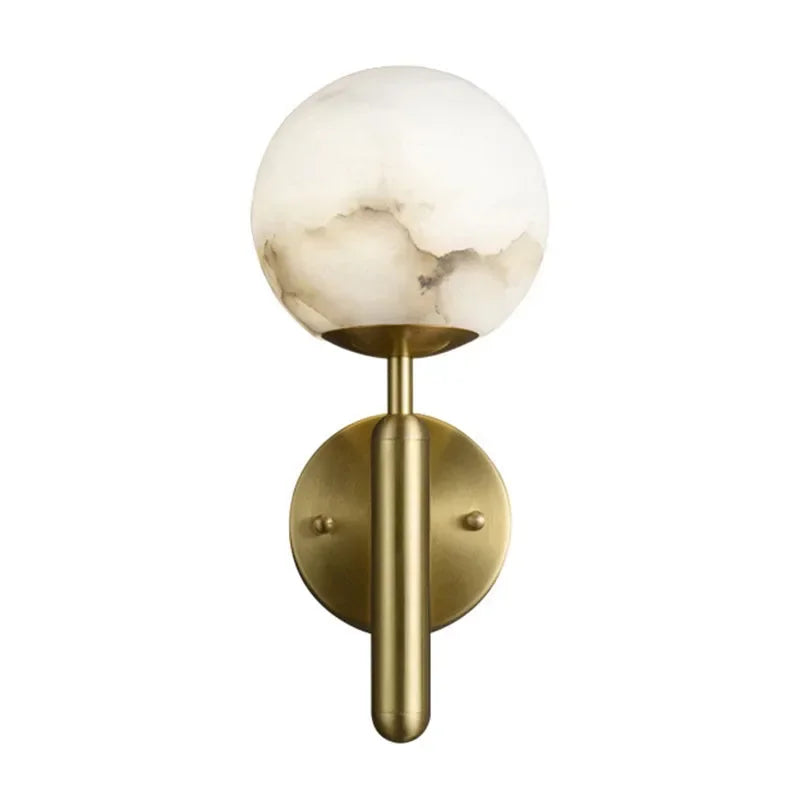 Gold Marble Ball Wall Lamp