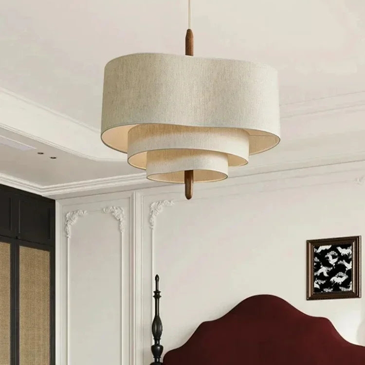 Japanese Wabi Sabi Fabric Chandelier