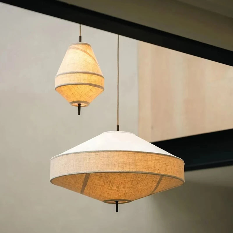 Japanese Wabi Sabi Traditional Fabric Chandeliers