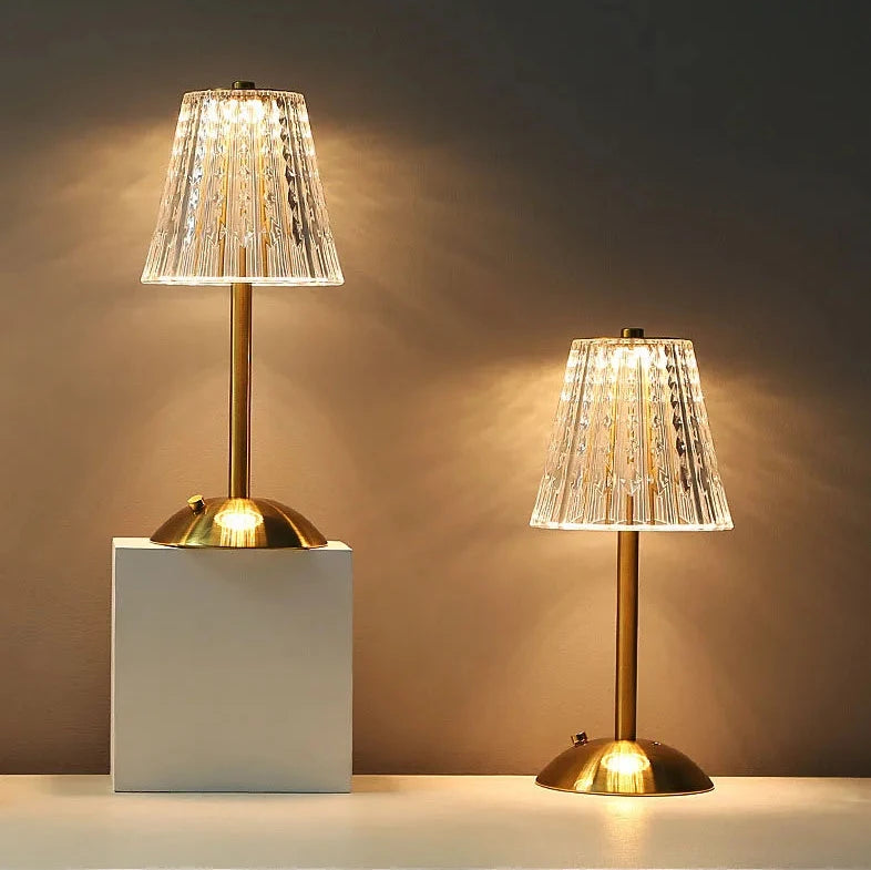 Crystal Wireless LED Table Lamp