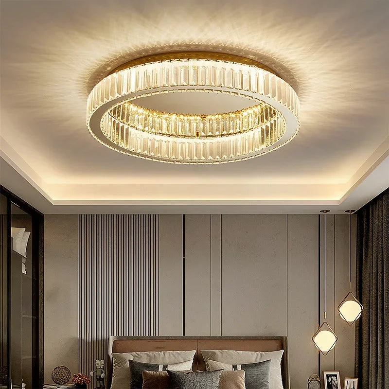 Modern Crystal Circle LED Chandelier