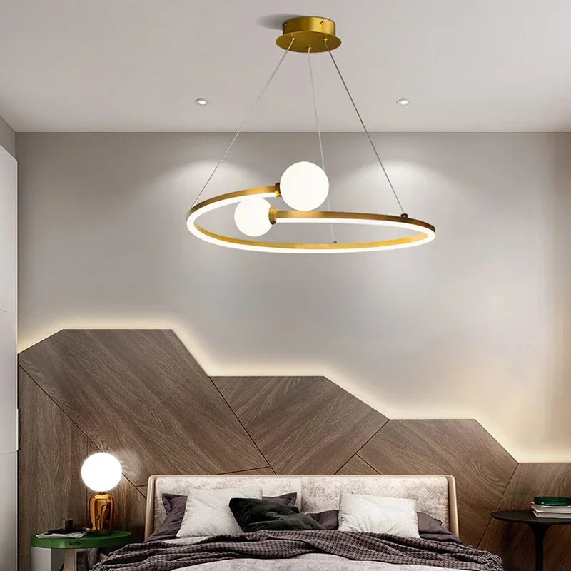 Nordic Minimalist Ring LED Pendant Lamp