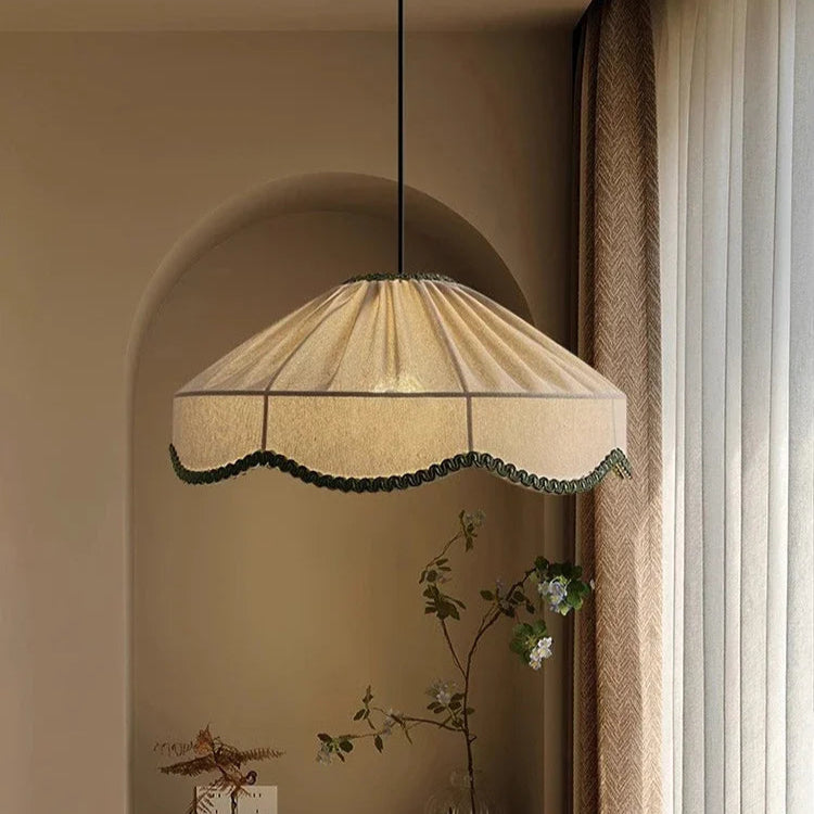 Retro Fabric Wabi Sabi Japanese Ceiling Light