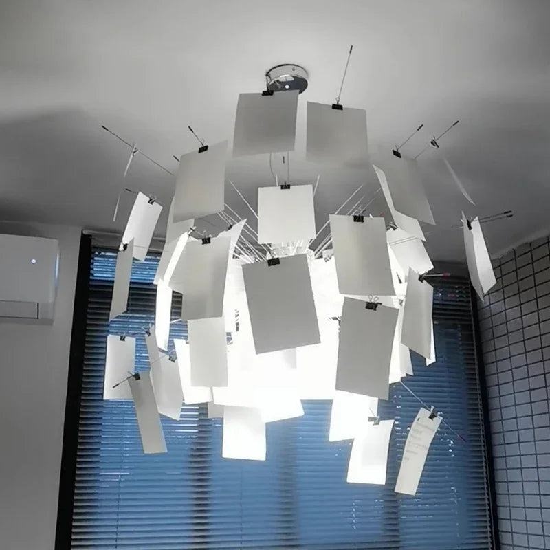 DIY Artistic Maurer Zettel Chandelier