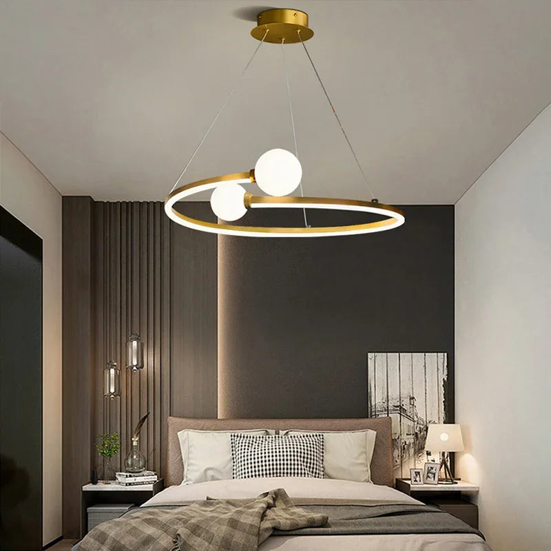 Nordic Minimalist Ring LED Pendant Lamp