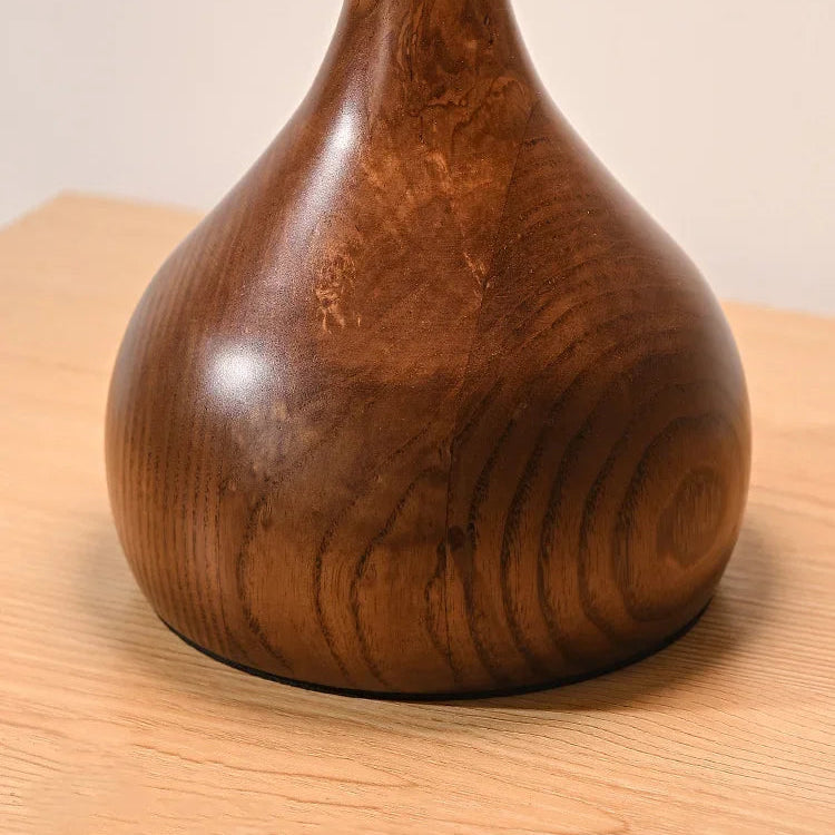 French Mushroom Wooden Table Lamp
