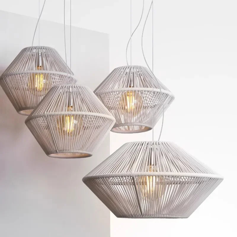 Nordic Rattan Weaving Ceiling Light