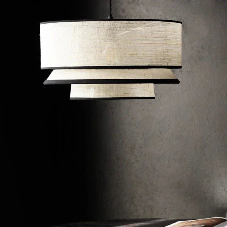 Beige Handmade Japandi Wabi Sabi Chandelier