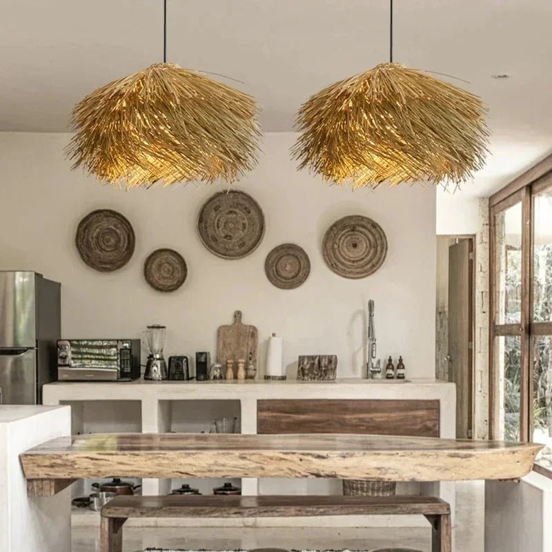 Rattan Woven Pendant Light