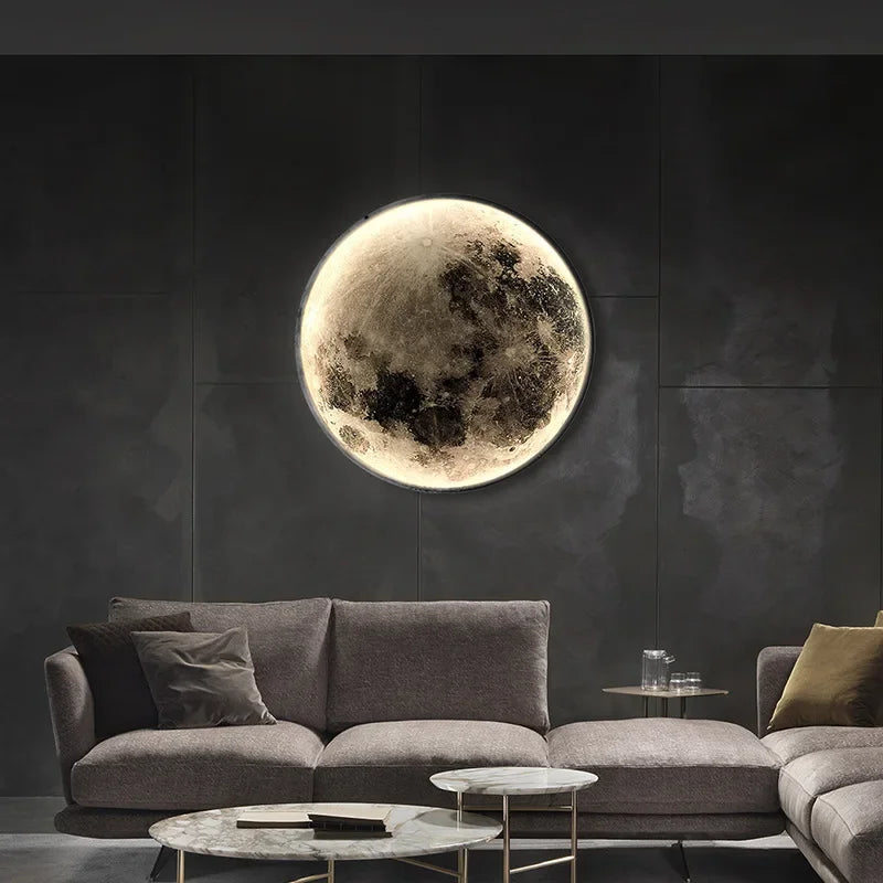 Large Moon Space Wall Lamp